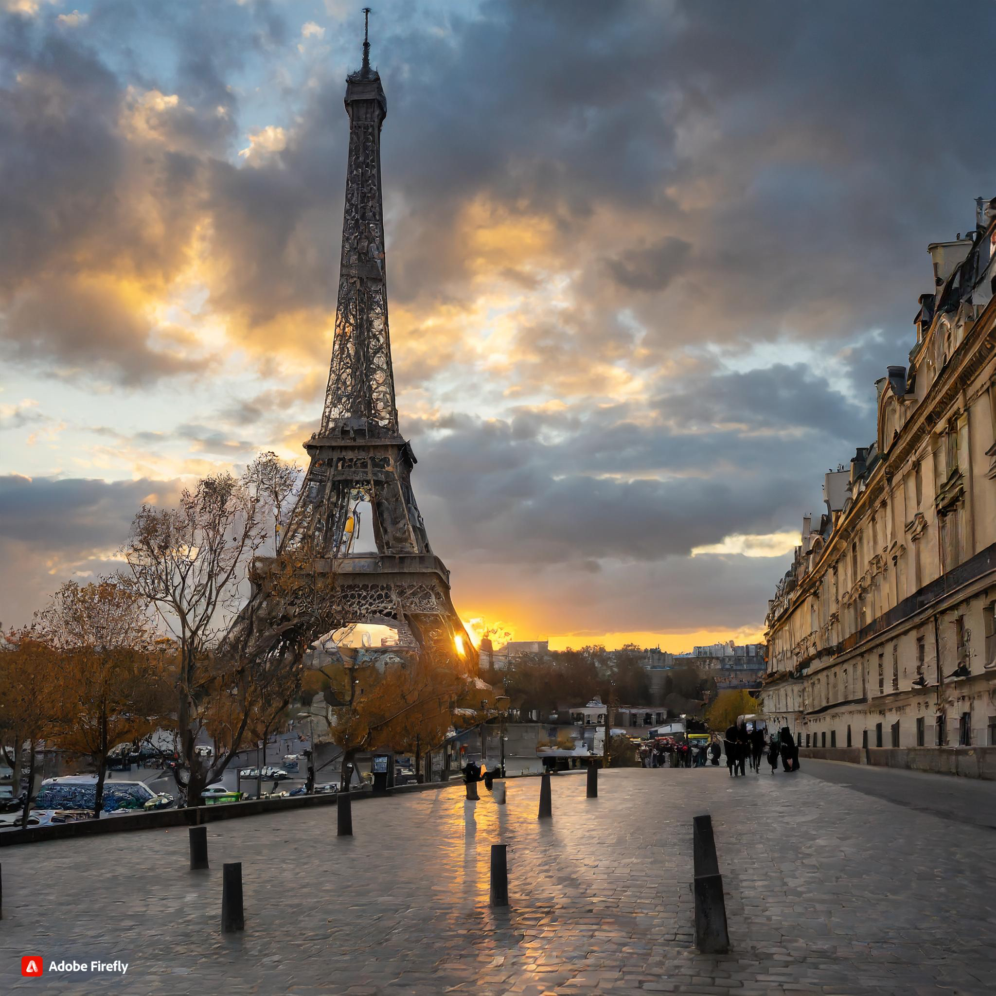 The Effiel Tower in Paris,France