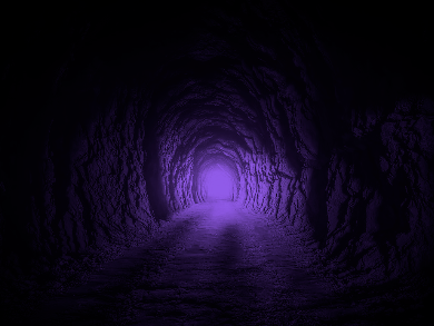  a dark tunnel with light at the end of it