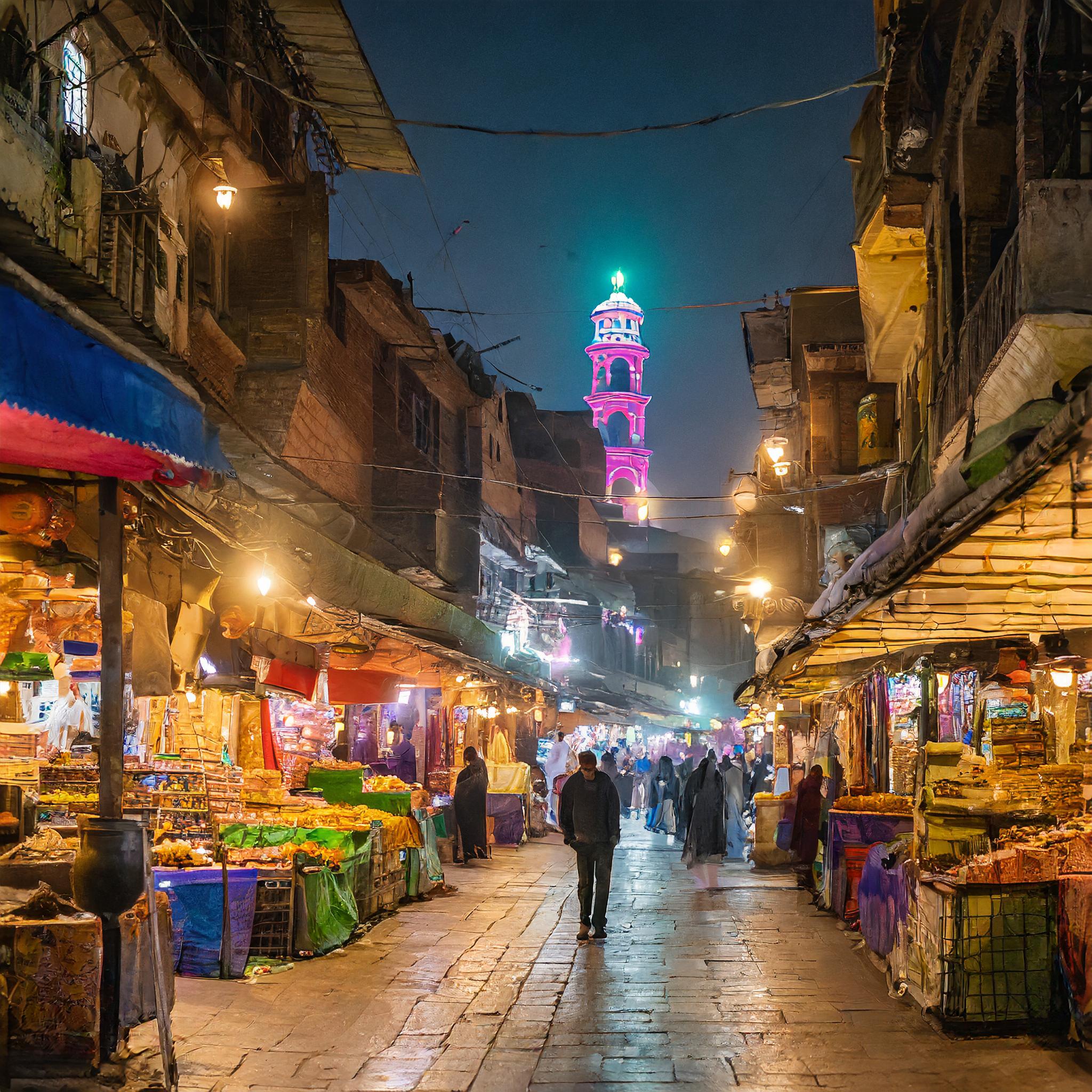  Firefly lahore pakistain streets filled with bazaar, night lights, people