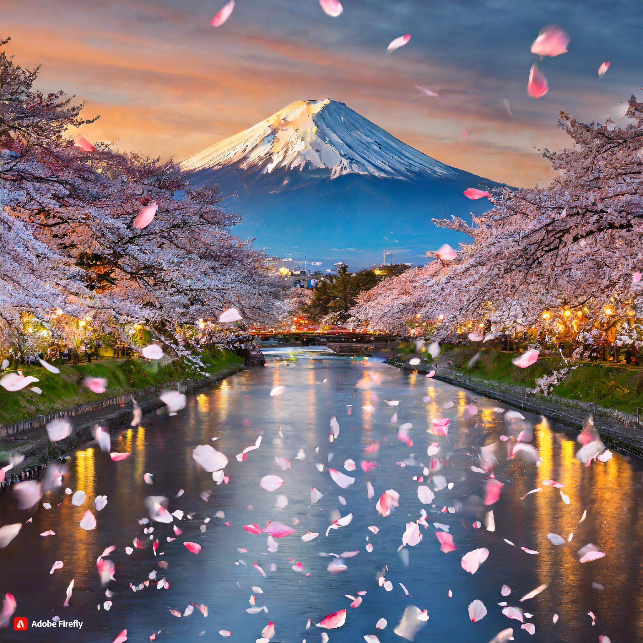 Tokyo Japan, Cherry Blossoms & Mt.Fuji